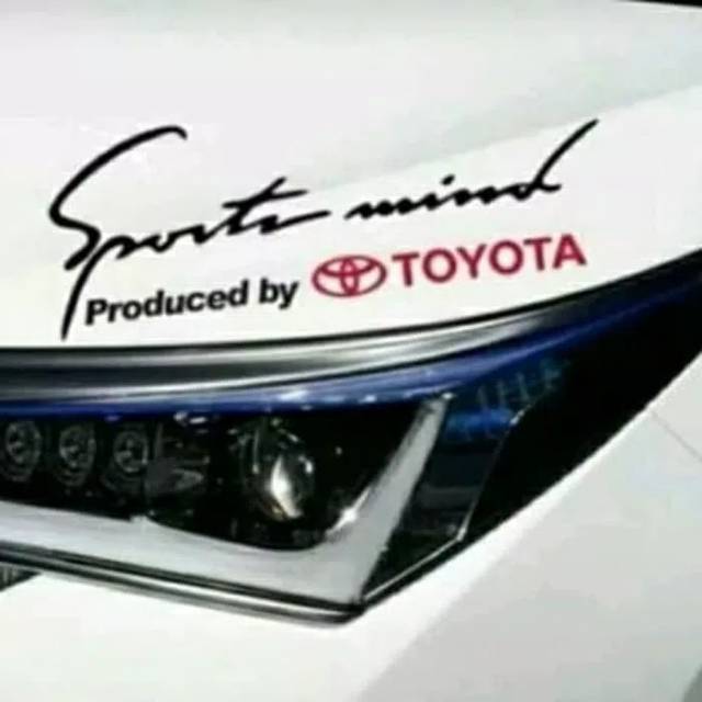 Cutting stiker produced by TOYOTA stiker kap mobil keren ...