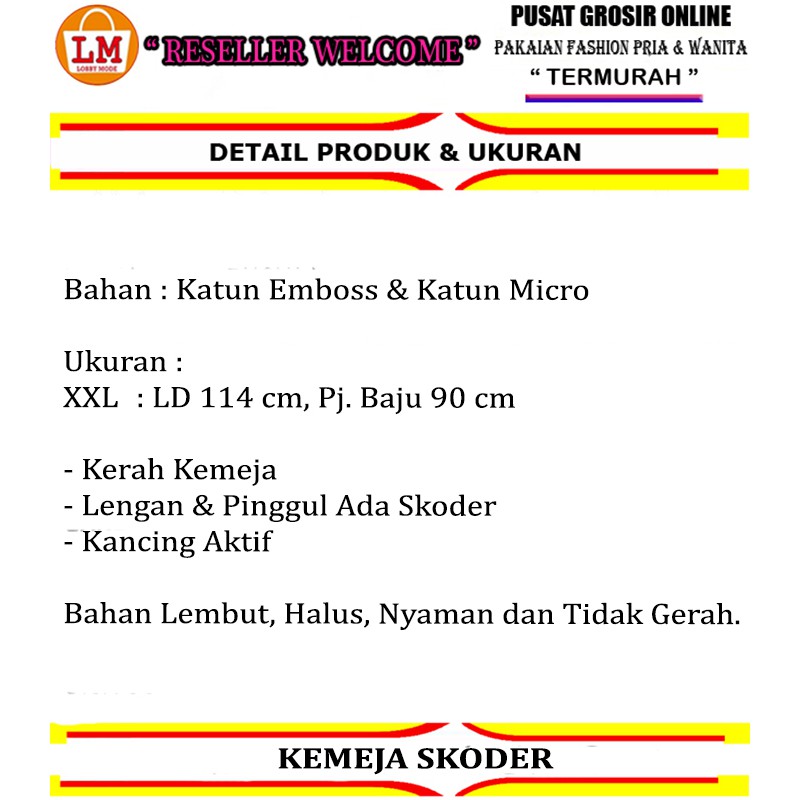 TERMURAH TERLARIS Baju Atasan Kemeja Wanita KEMEJA SKODER JUMBO BORDIR ASLI TERBARU LMS 17846