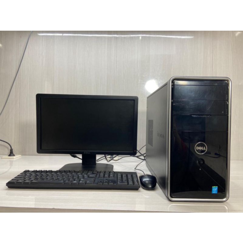 Paketan Pc Dell 3847 Tower Core i5 Gen 4 Ram 4Gb Hdd 500Gb Lcd 19in wide Termurah