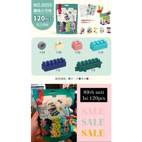 NITIPNIT Lego DIY Bricks isi 120pcs SNI
