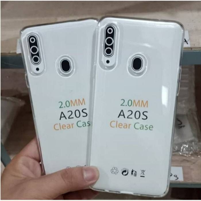 0RI Softcase Clear Case Pelindung Hp Case Transparan Silikon Samsung A20S by POA