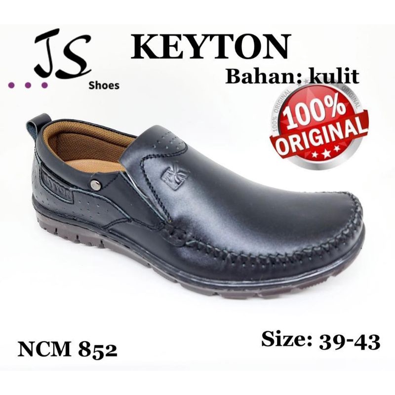 KEYTON NCM 852 - SEPATU CASUAL KULIT PRIA DEWASA MERK KEYTON