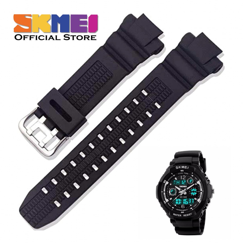 Strap tali jam tangan Skmei 0931 SKMEI 0931 Hitam tali skmei.