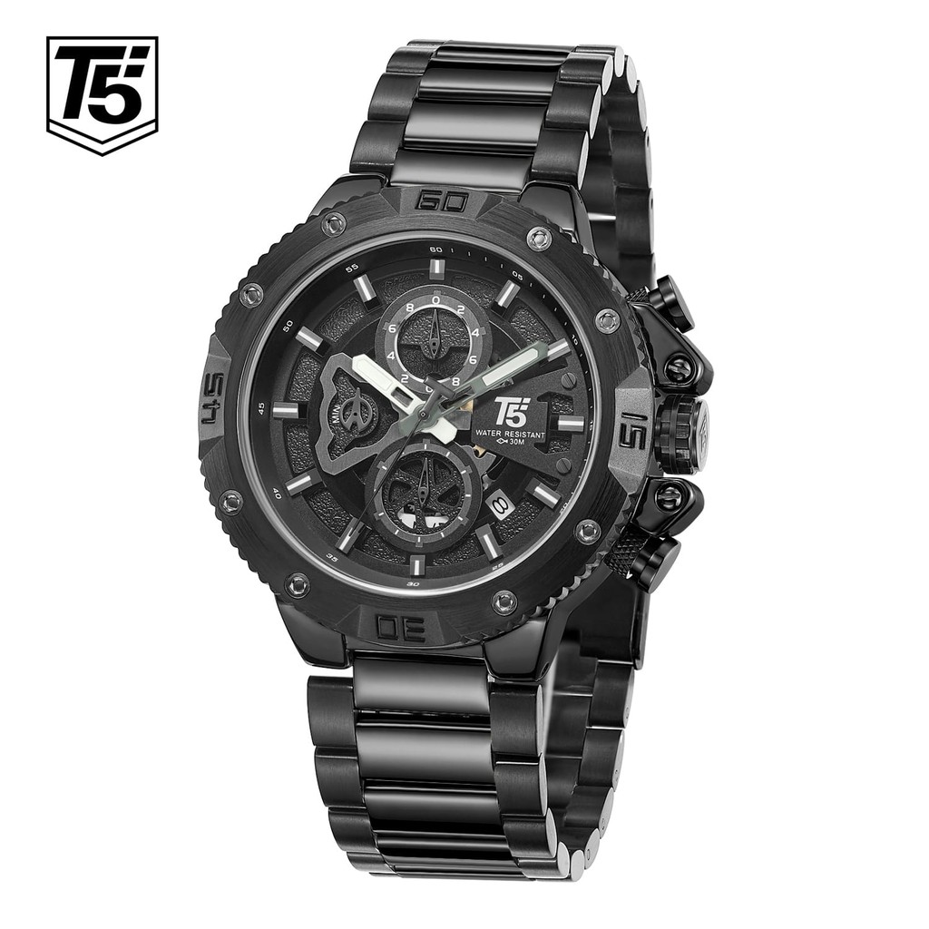 JAM TANGAN PRIA T5 H3705 CHRONOGRAPH ORIGINAL TAHAN AIR