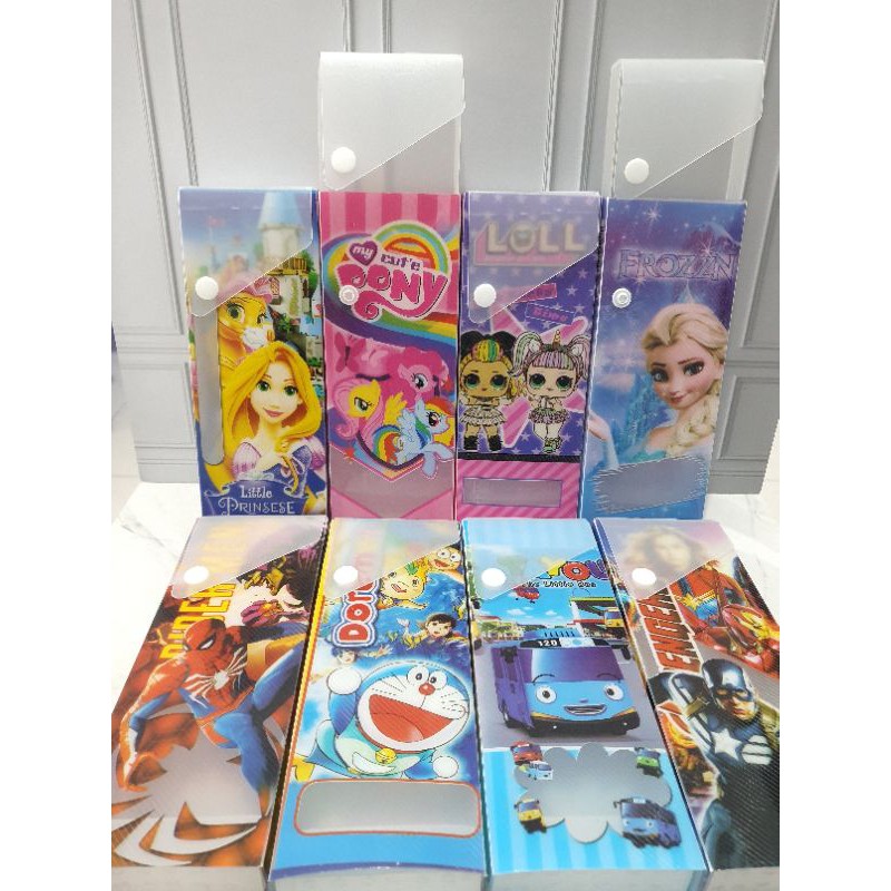 kotak pensil slot kancing/kotak pensil laci/pensil case/tempat pensil-1