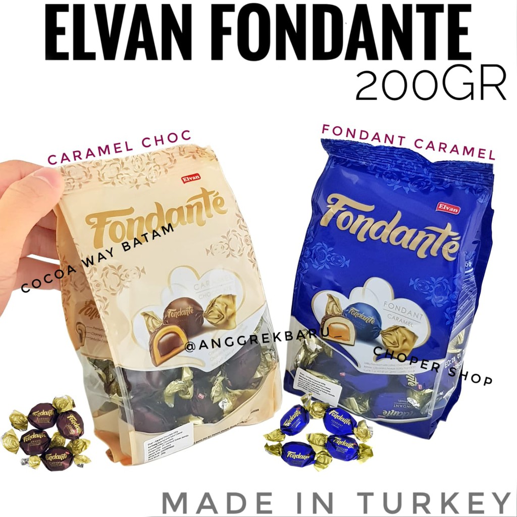 

Cokelat Elvan Fondante Bag 150gr / Coklat Turki