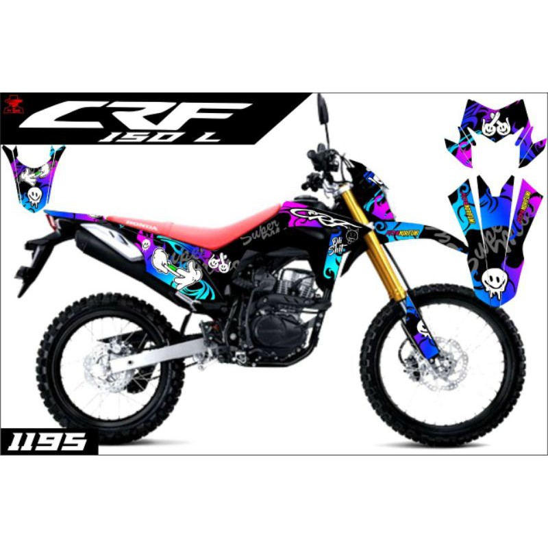 stiker setiker decal crf 150 L bahan orajet plus laminasi glosy