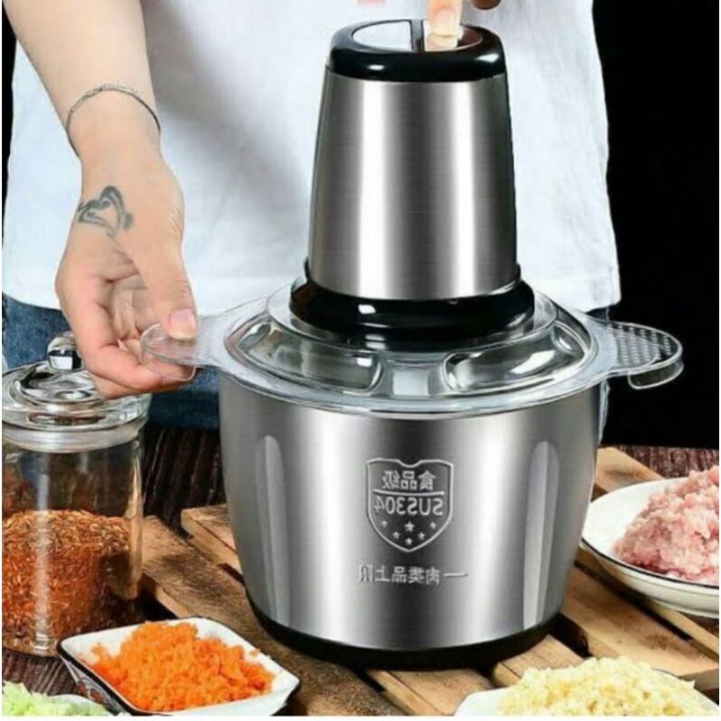 Blender Daging Stainless Steel 2L Multifungsi