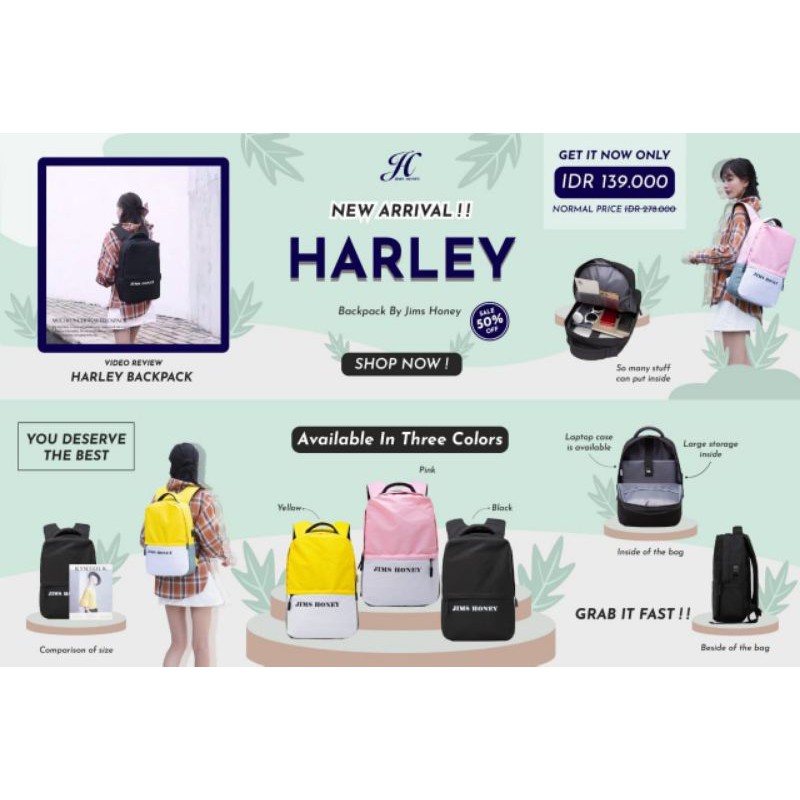 Harley backpack jimshoney FREE GUDIE BAG