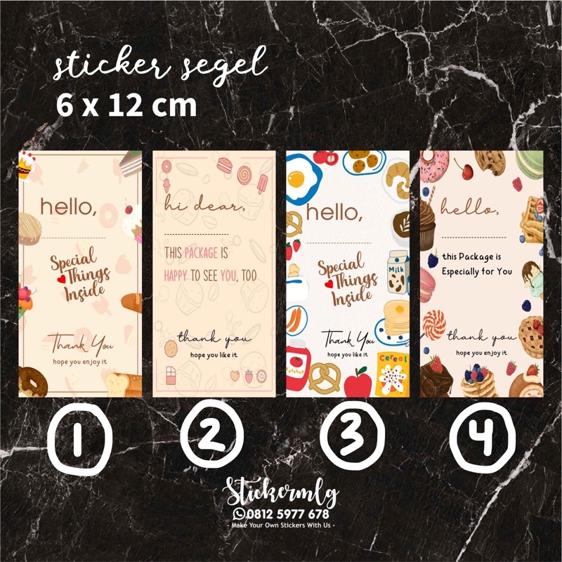 

STICKER SEGEL / SEAL STIKER PACKAGING THANK YOU 04