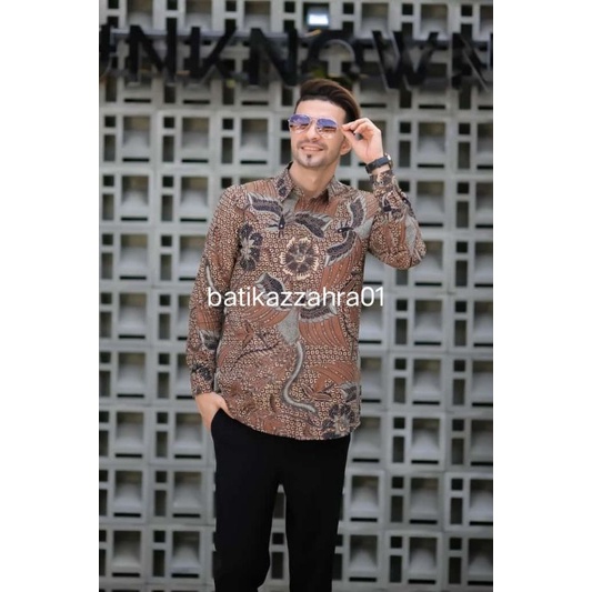 KEMEJA BATIK PRIA CENDRAWASIH FULL FURING