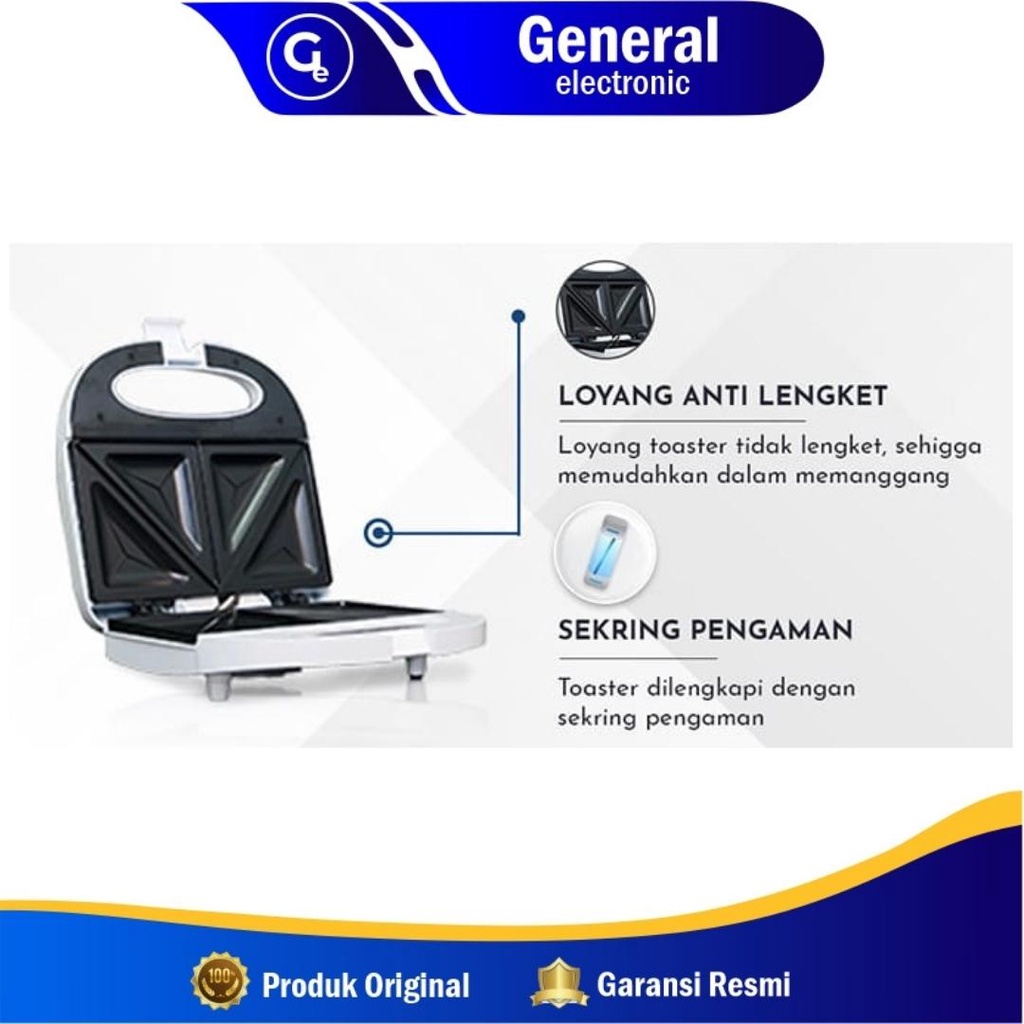 Pemanggang Roti Toaster SEKAI / Roti sandwich Panggang - TS 891