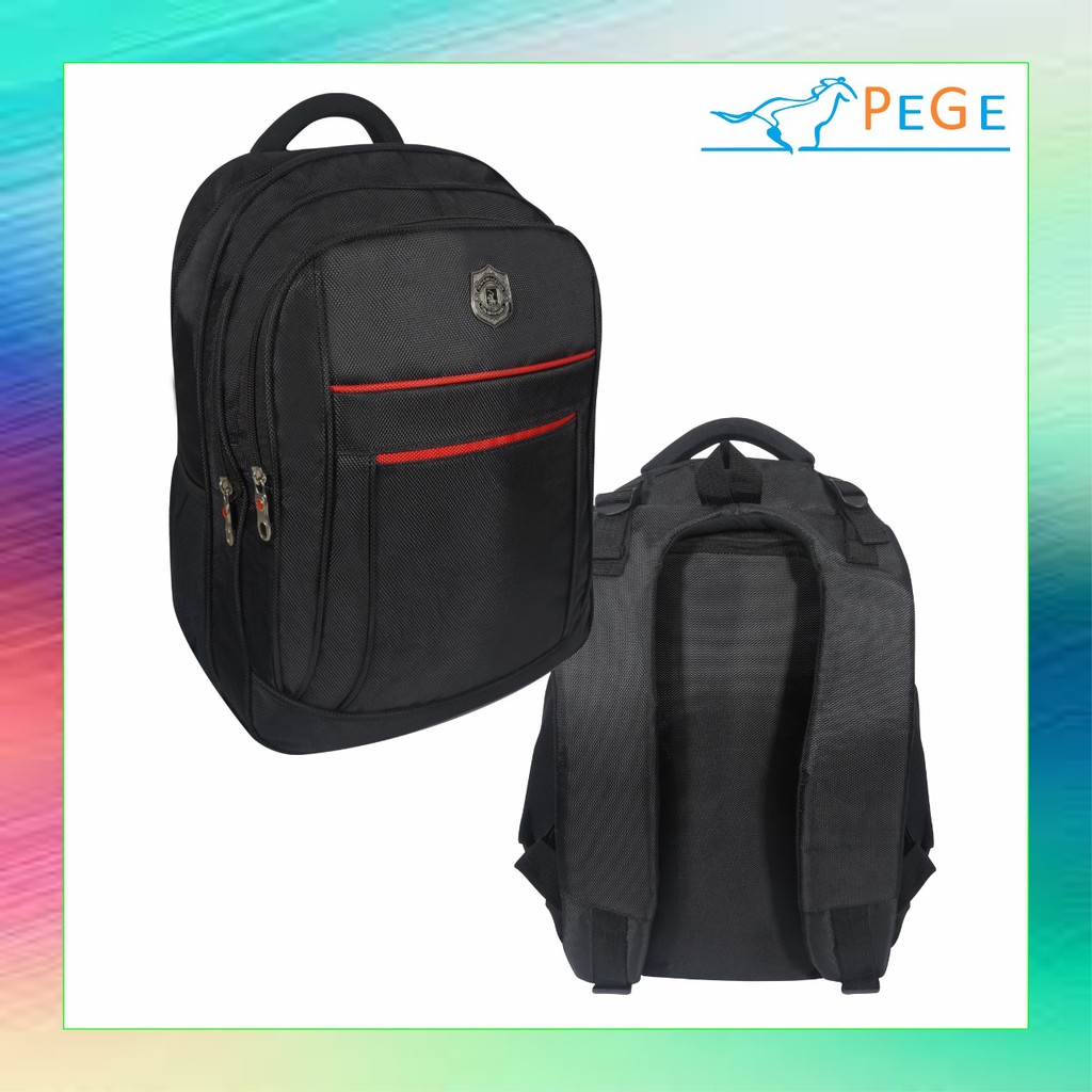 PG 9788 - Tas punggung backpack dengan slot laptop  model ransel polo untuk pria wanita unisex