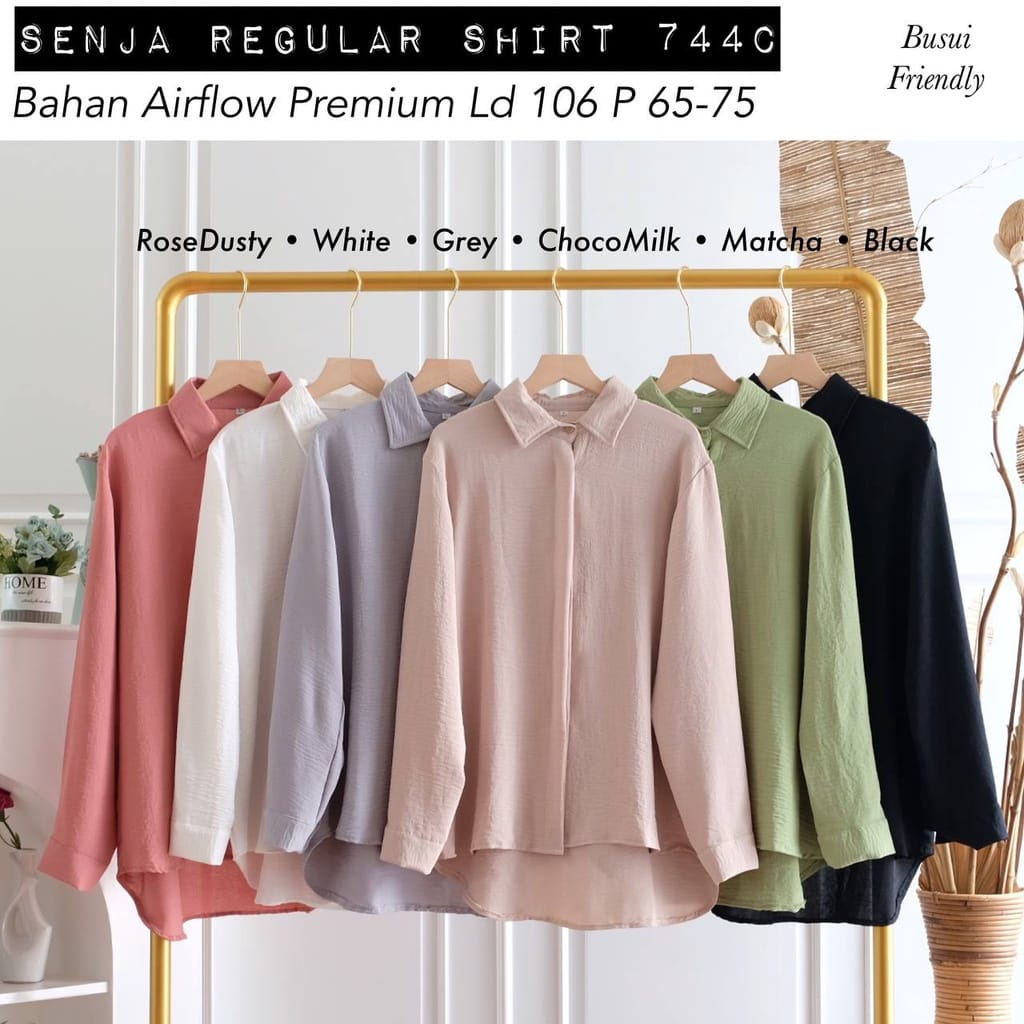 SENJA REGULAR SHIRT / ATASAN / ATASAN KERJA / KEMEJA / TOP / BLOUSE