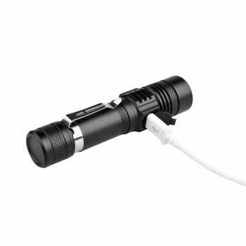 Pocketman Senter LED USB Cash Colok USB XML-T6 6200 Lumens 10W Anti Air Zoom In Out