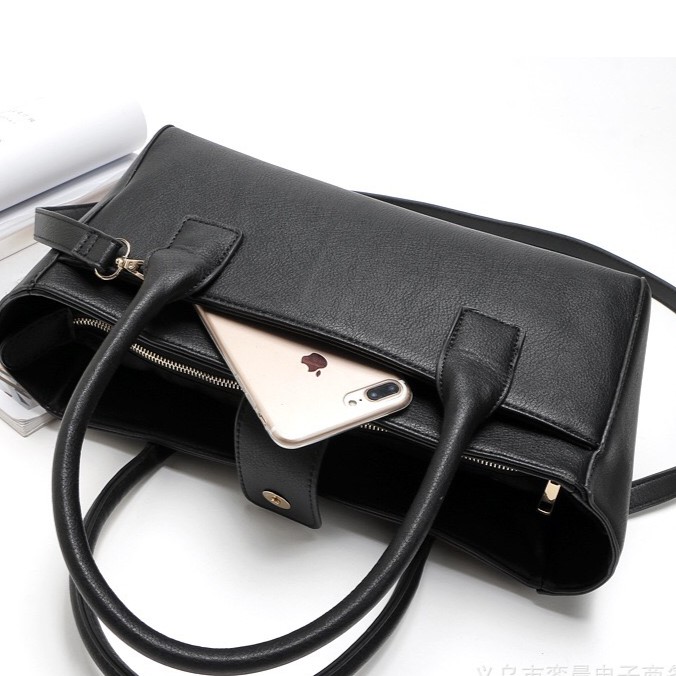 Blanco Medium Black Office handbag - Woman Shoulderbag - Tas Kerja wanita hitam Ori - Tas Bahu