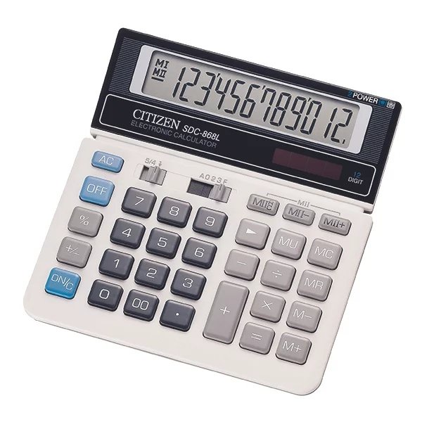

terbatas Kalkulator Citizen Type SDC 868 L - Calculator Citizen 12 Digit 868 L Murah