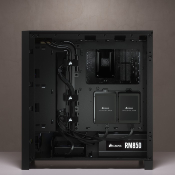 [tanpa palet kayu] Casing Corsair 4000D AIRFLOW Tempered Glass Mid Tower ATX Case - Black