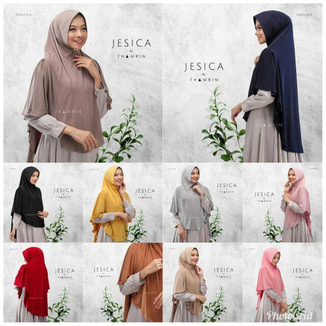 [READY STOCK SIAP KIRIM] Khimar Jesica thamrin hijab original | bergo jesica ori thamrin hijab