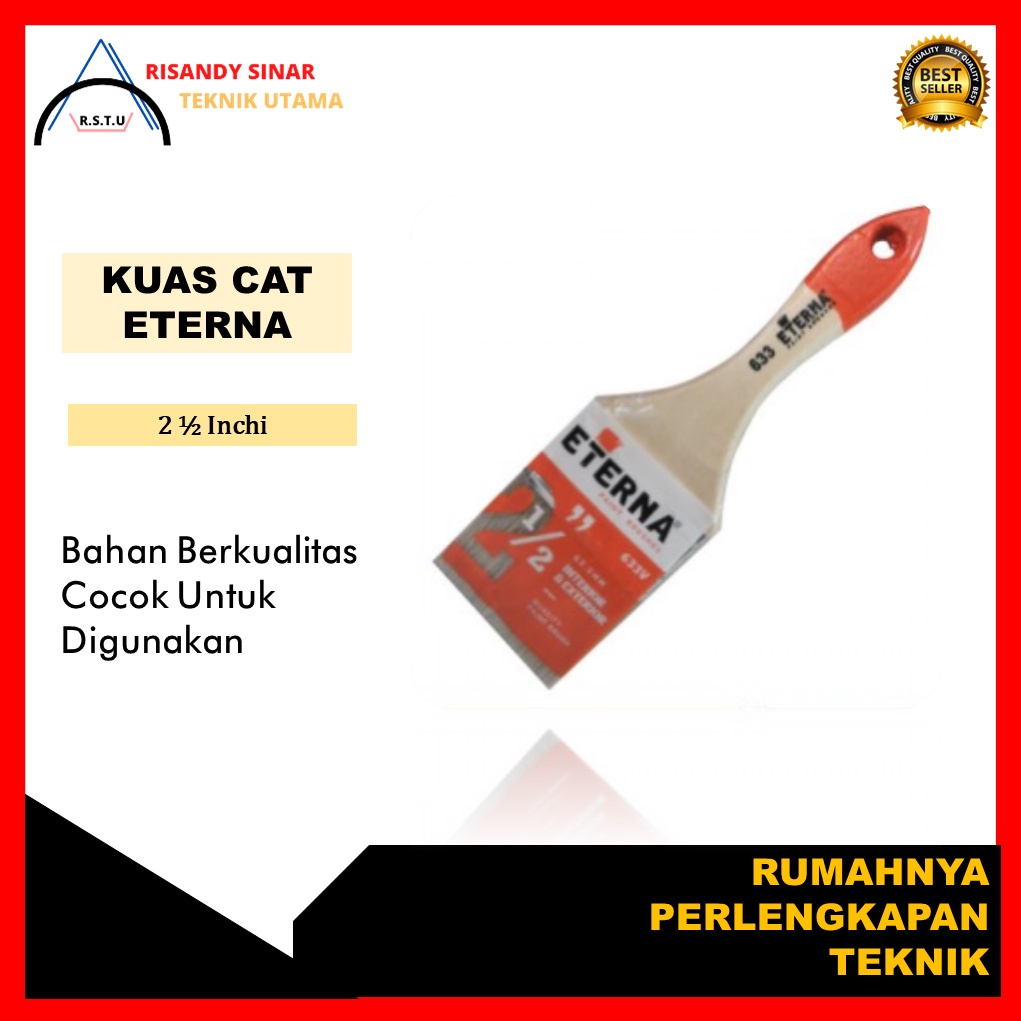 

kuas cat eterna | kuas cat murah | kuas cat gagang kaui | kuas cat 2 1/2 inchi