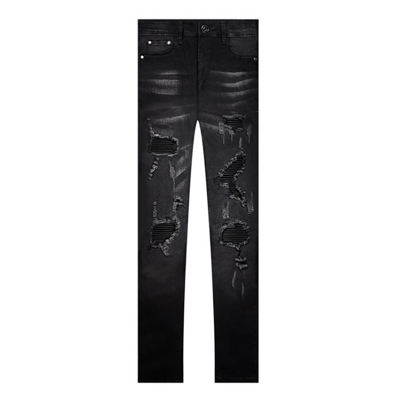 Rucas Season 8 Caviar Leather Jeans Denim 30