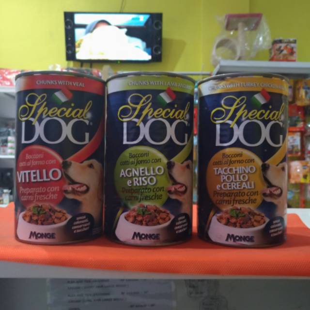 Dog food special dog wet food kalengan 1275grm all varian