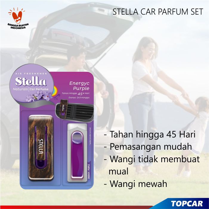 STELLA Car Parfum Set Refill Pengharum Interior Mobil Pewangi Kabin Mobil Penyegar Ruang Mobil