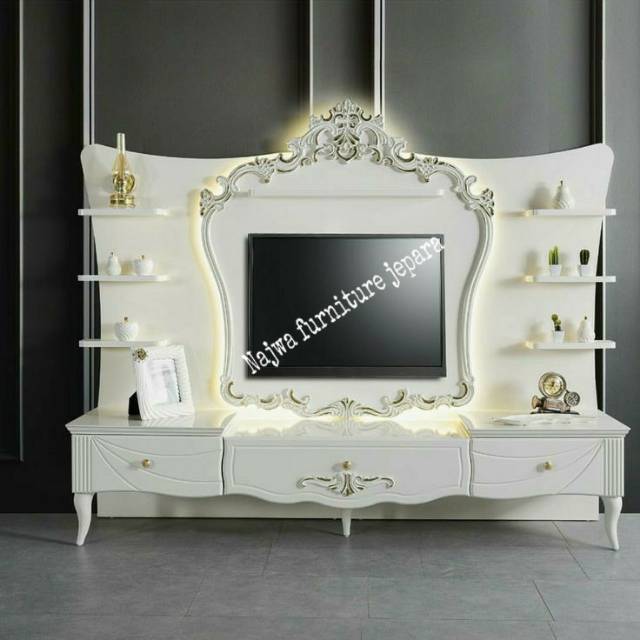 BUFET TV PREMIUM BUFET HIAS MEWAH KABINET TV MEWAH