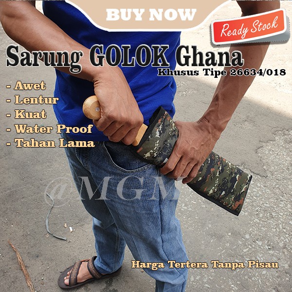 Sarung Golok Ghana Tramontina 26634/018 machete cover pisau model UFO