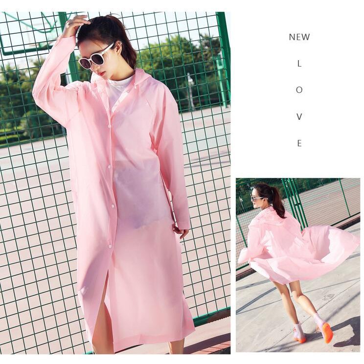 Non-disposable EVA Jelly gel thick raincoat soft Portable