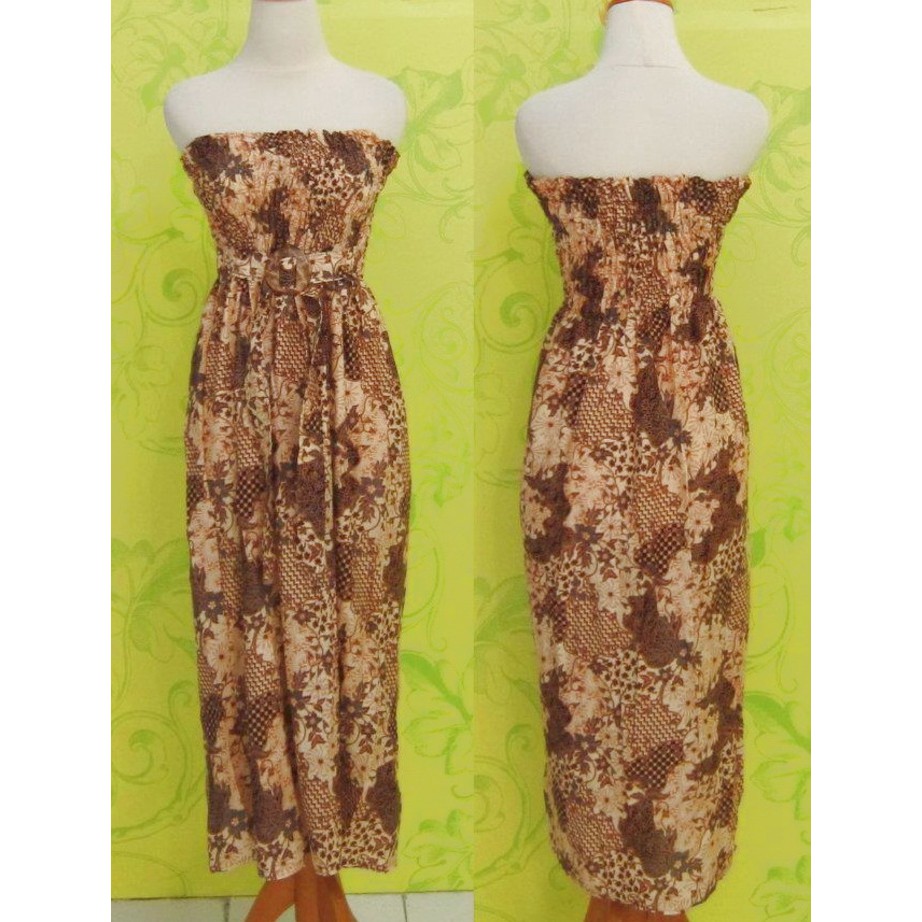 Dress Batik Katun Halus Model Kemben VINA ^^