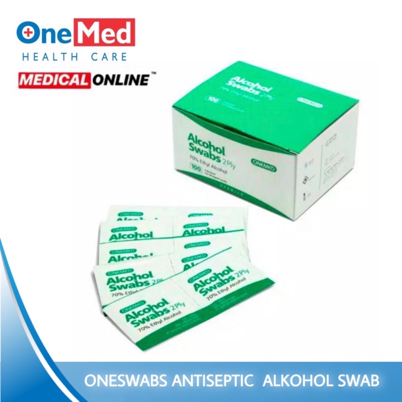 TISSUE ONESWAB PEMBERSIH SWAB ONEMED ISI 100 PER BOX MEDICAL ONLINE MEDICALONLINE