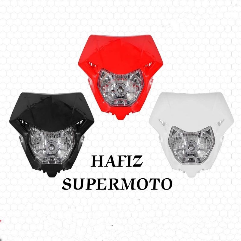 HEADLAMP CRF 150 L LAMPU DEPAN CRF 150 L REFLEKTOR CRF 150 TRAIL DAN SUPERMOTO FINGSI UNIVERSAL HRV 