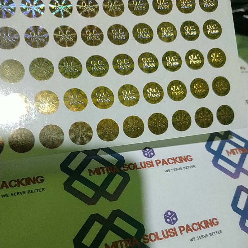 

HOLOGRAM QC | HOLOGRAM QUALITY CONTROL | SEGEL KEAMANAN