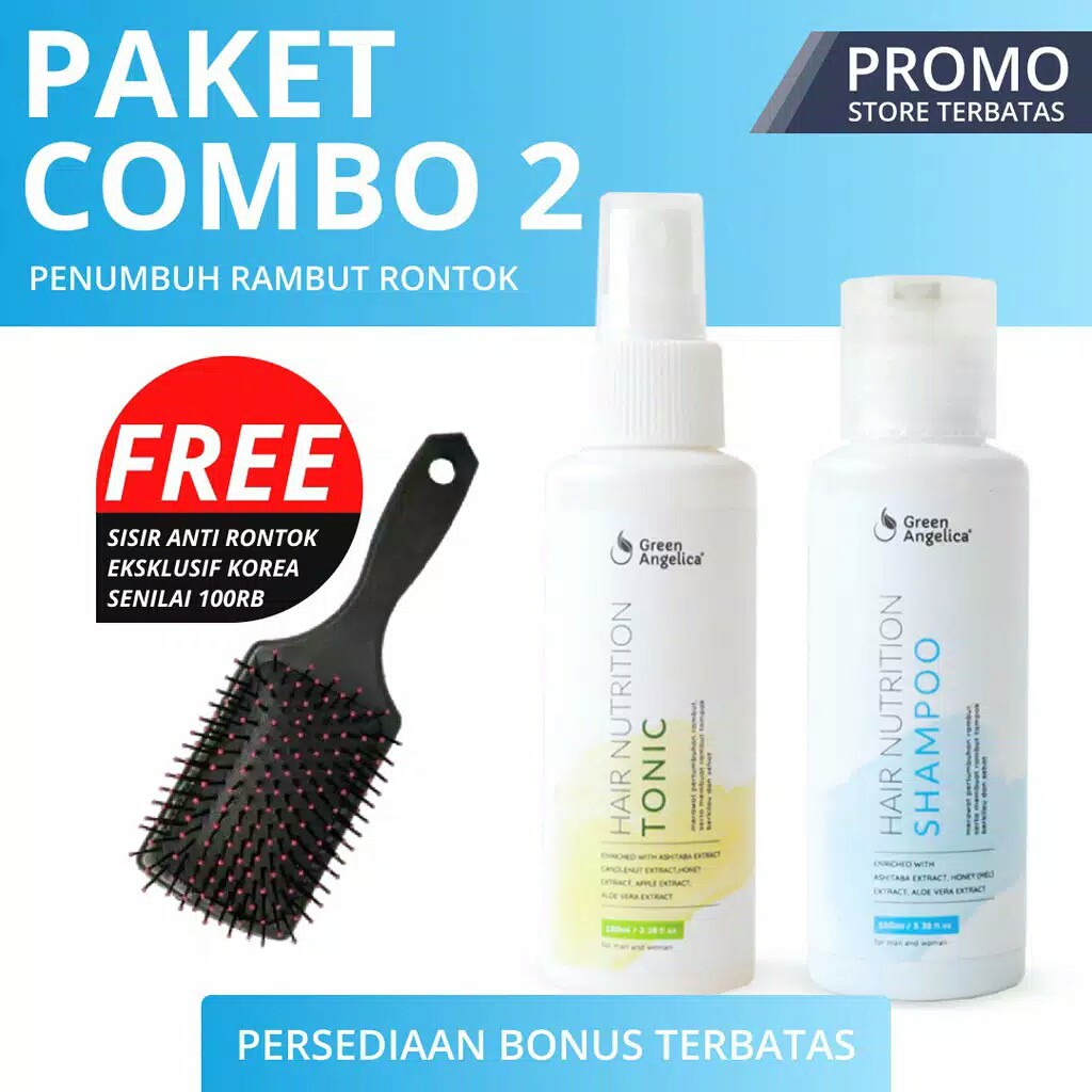 Perawatan Penumbuh Rambut Rontok dan Tipis Parah Green Perawatan Penumbuh Rambut Rontok dan Tipis Parah Green
