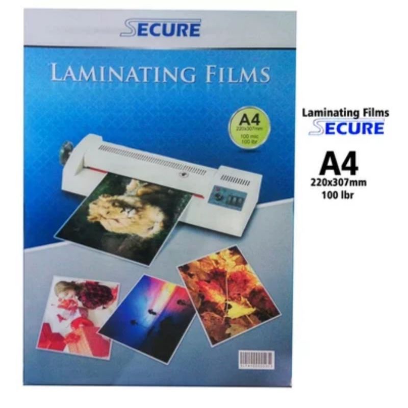 

Baru Secure Laminating Films A4 Isi 100 Pcs / Plastik Laminating Film Secure A4