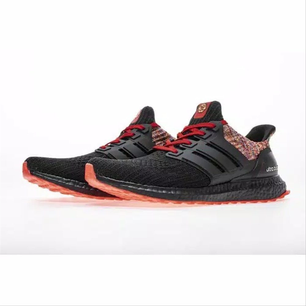 Unik ADIDAS UltraBoost 4.0 Beijing Black Red Perfect Kick Original PK Diskon