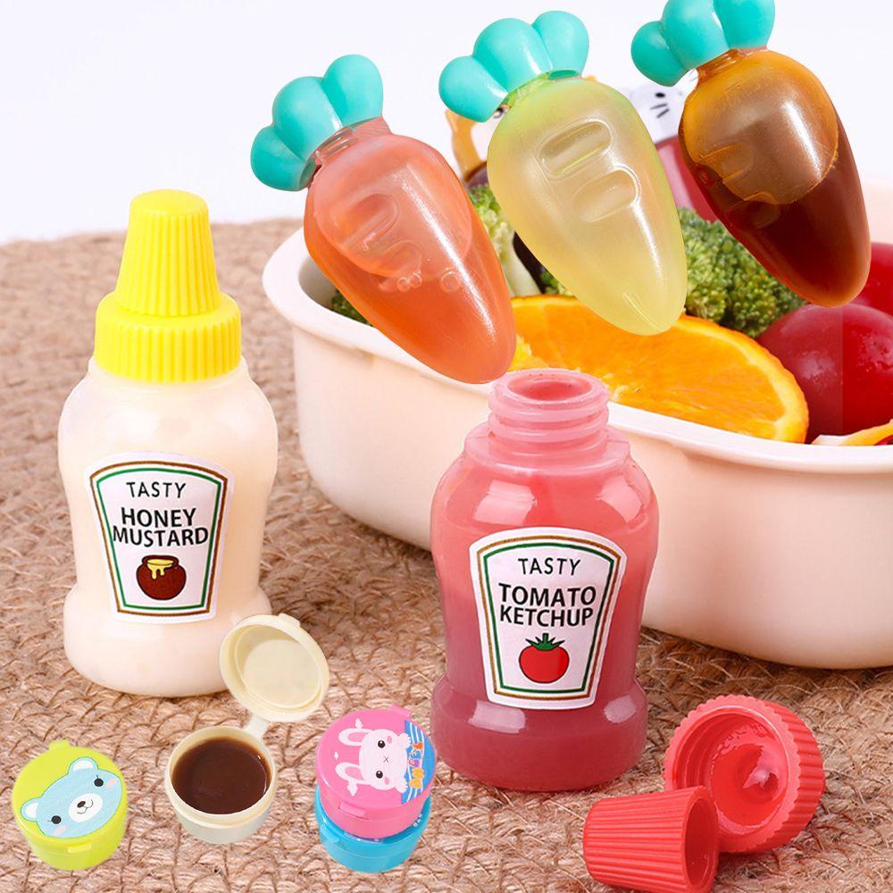 R-FLOWER Botol Remas Mini Portable Tempat Penyimpanan Bumbu Toples Aksesori Wadah Saus Saos