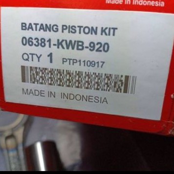 STANG SEHER REVO ABS  KWB BATANG PISTON KWB