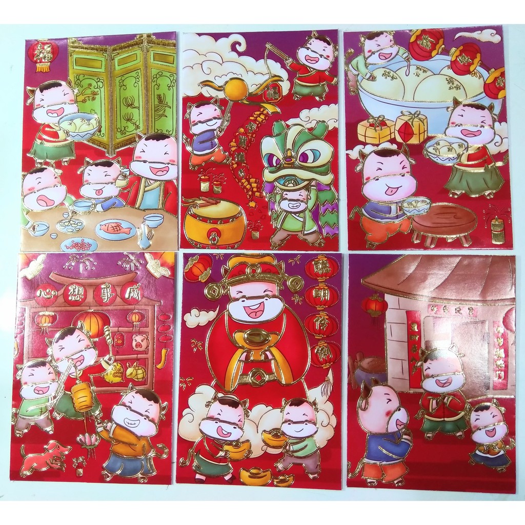 

Angpao merah imlek sincia hongbao chinese new year amplop 2021 sapi ox