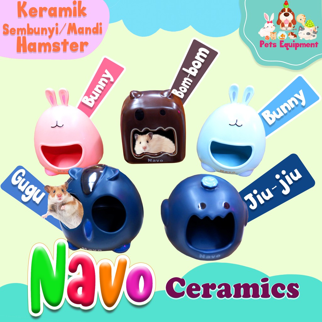 RUMAH HAMSTER KERAMIK/HAMSTER HOUSE/hamster hideout/rumah sugar glider/
