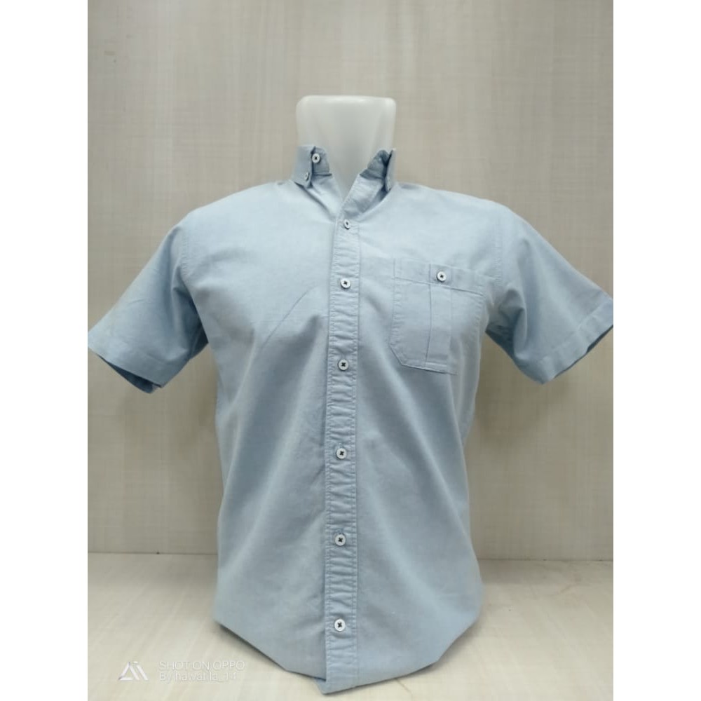 Larusso Kemeja Pria Polos Oxford