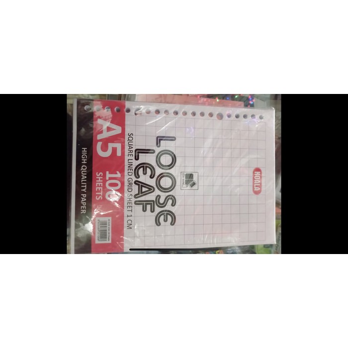 

Dijual Isi looseleaf kotak 1cm a5 isi 100 lembar Berkualitas