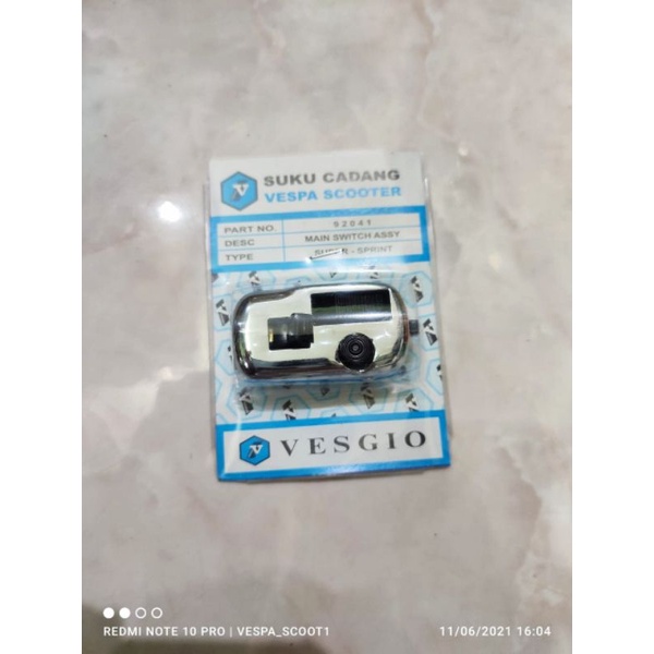Saklar lampu vespa super vbb bajaj