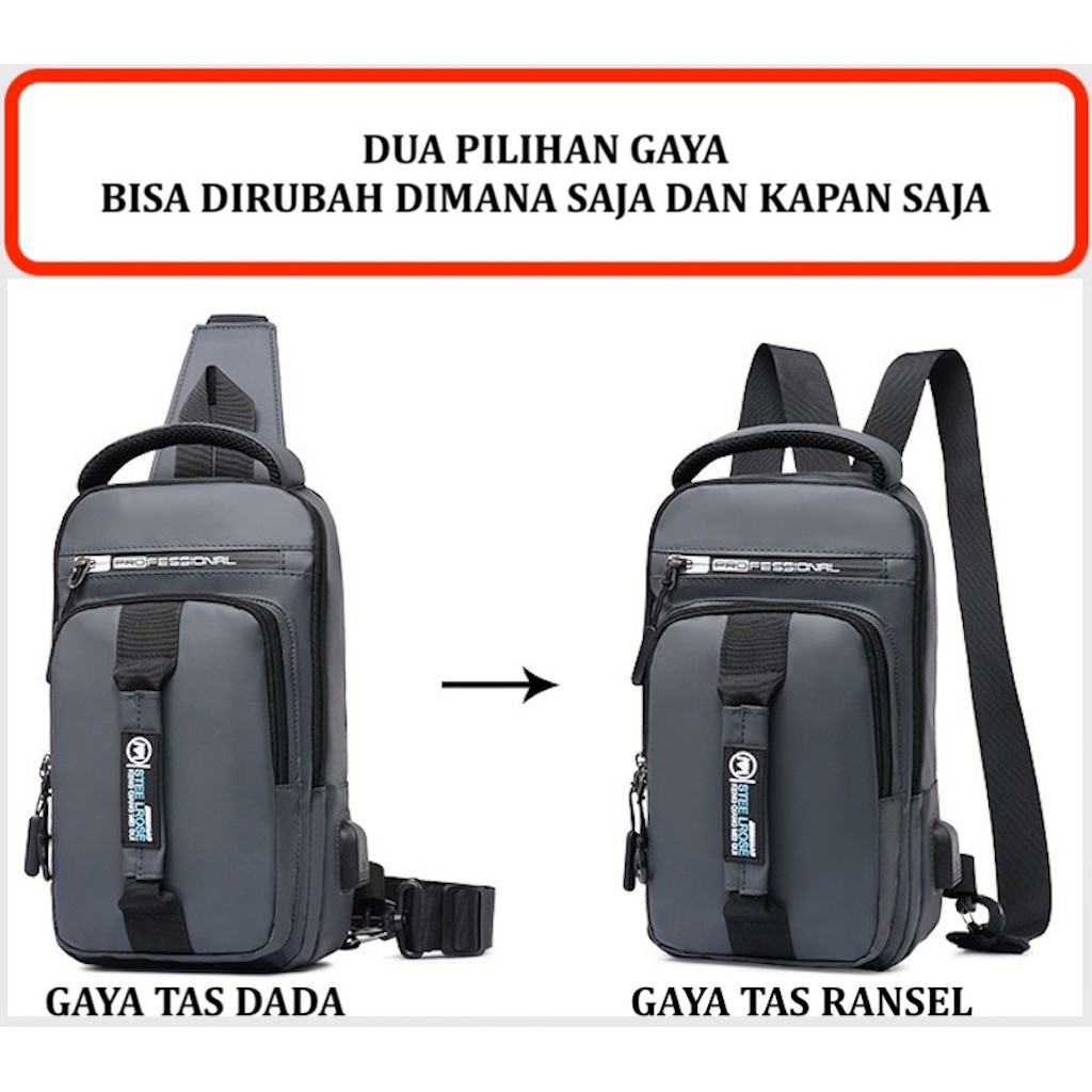 TAS DADA TAS RANSEL TAS JINJING TAS PUNGGUNG 4 IN 1 TERBARU TAHUN 2020 KUALITAS AUTHENTIC LIMITED