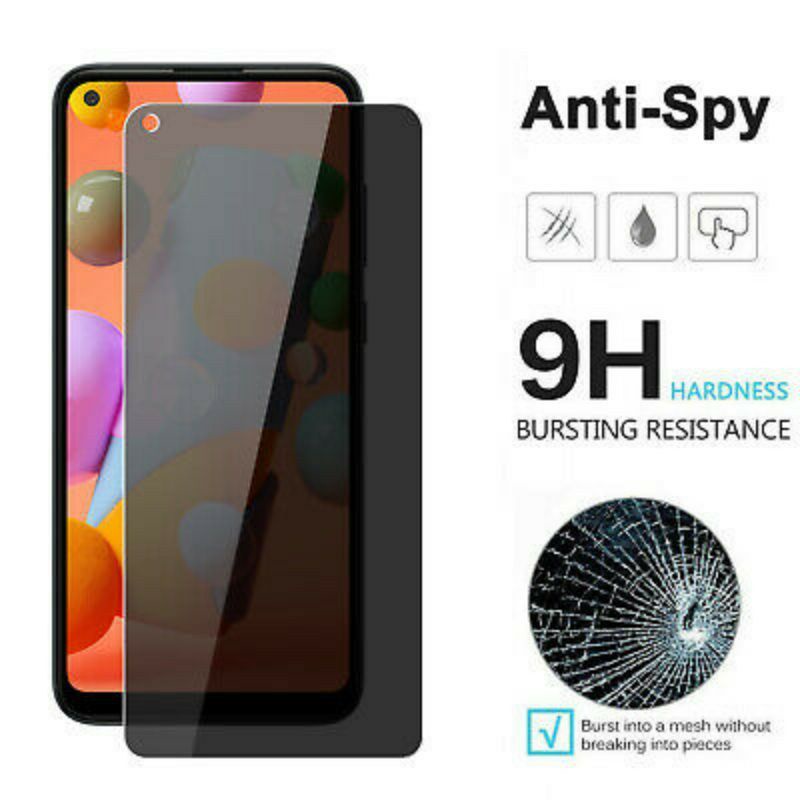 Temper glass tg anti spy Privacy anti gores hitam privacy kaca anti intip peeping full layar Realme 