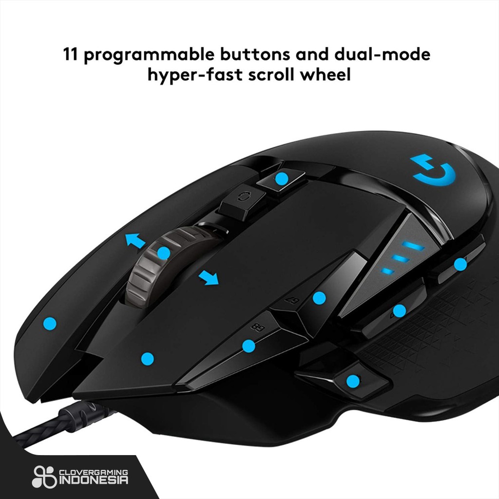 Logitech G502 Hero Gaming Mouse Original Garansi Resmi G-502 G 502