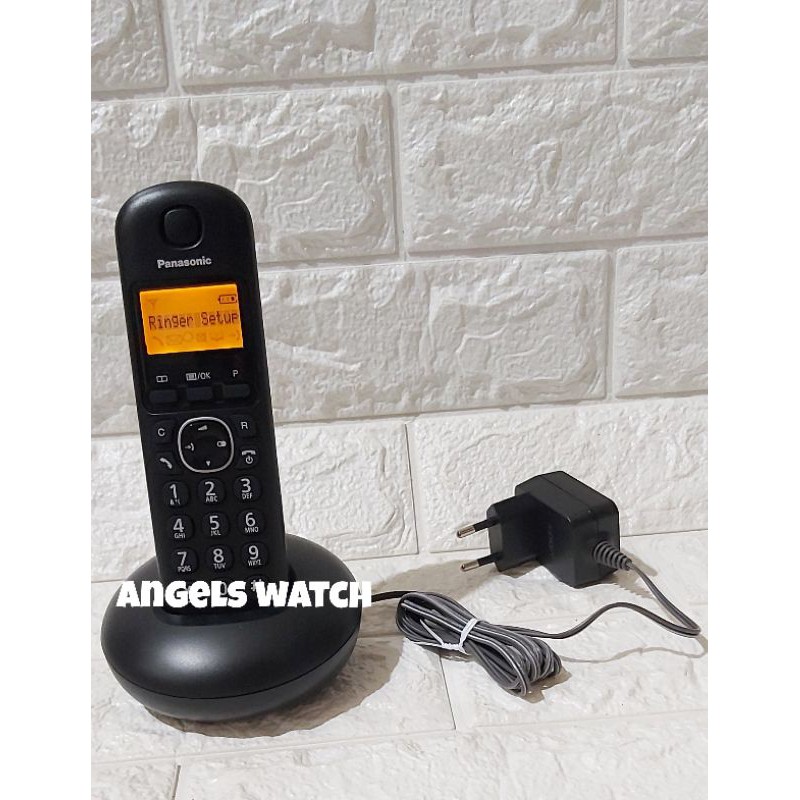 angelswatch telepon panasonic wireless KX-TGB210 hitam original garansi ITCOM