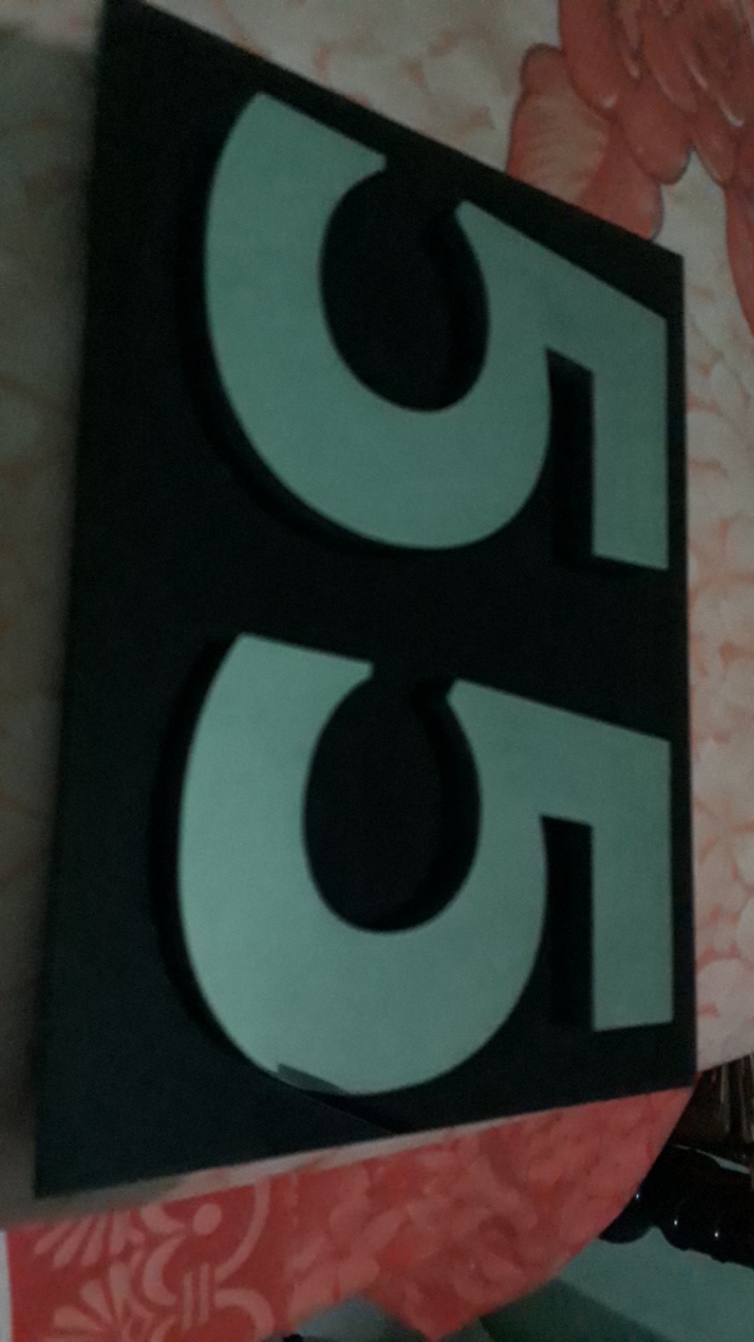 Nomor Rumah Minimalis 3 Dimensi Bahan Stainless Dasar Akrilik 2 Huruf