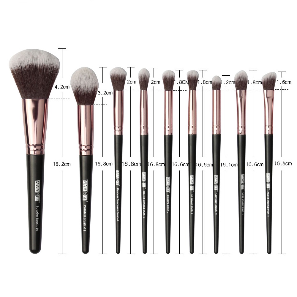 MAANGE Kuas Make Up Set Brush Make Up Alat Kosmetik Foundation Blusher Untuk Riasan 5748